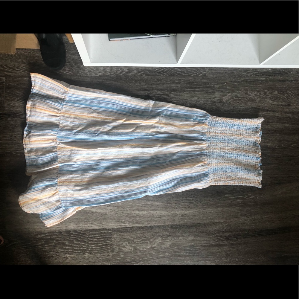 Reformation Linen Smocked Dress